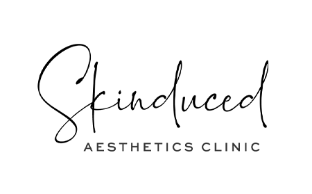 Black text logo for Skinduced Aesthetics Clinic