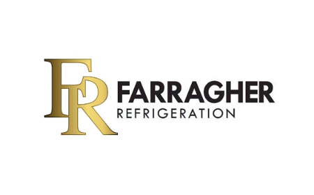 Gold and black Farragher Refrigeration logo