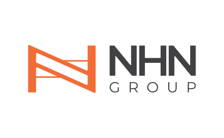 Orange and black NHN Group logo